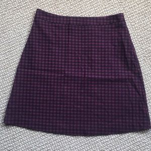 Houndstooth stretch A line skirt